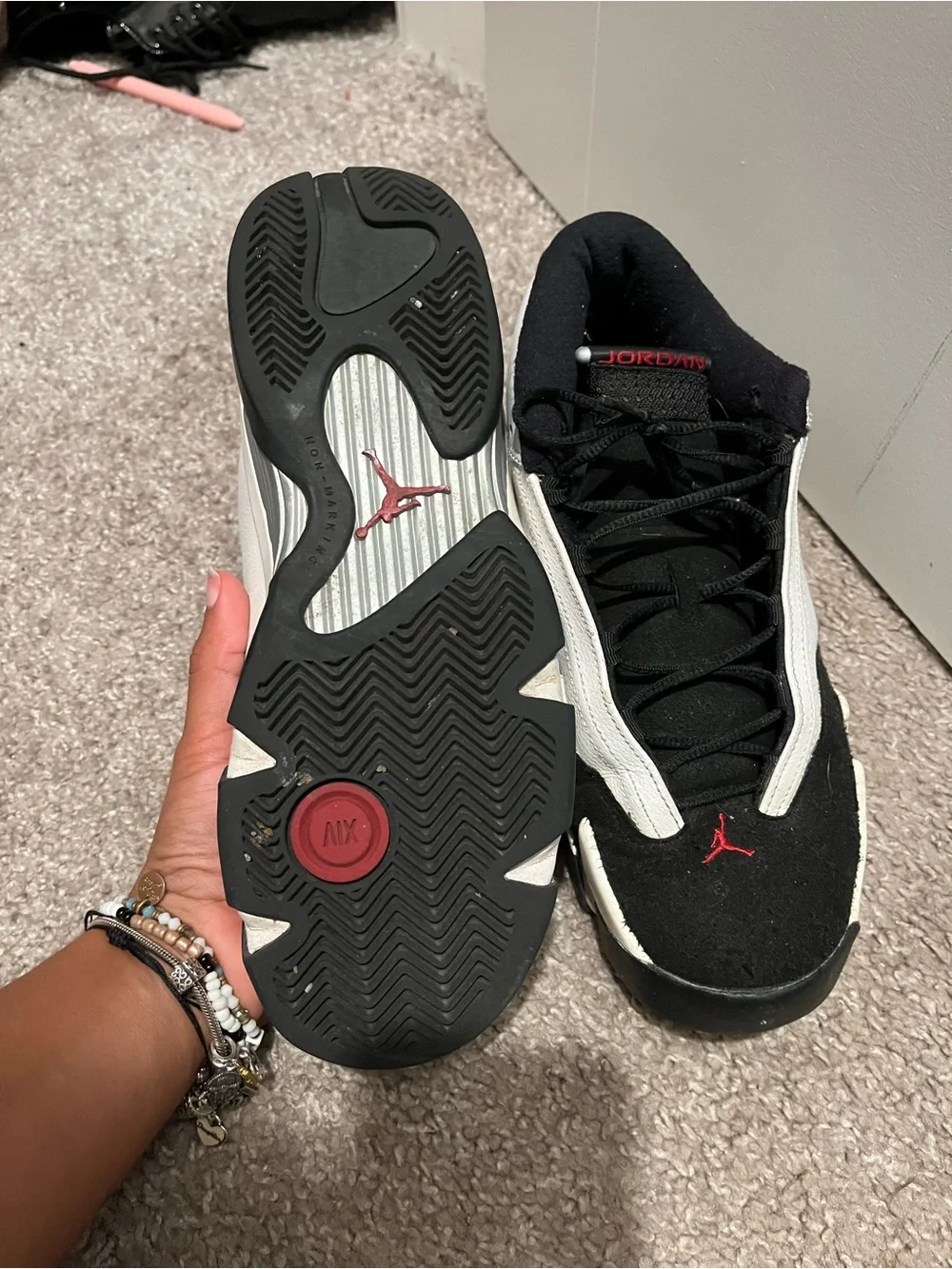 Jordan 14 ‘Black Toe’ Grade School 7